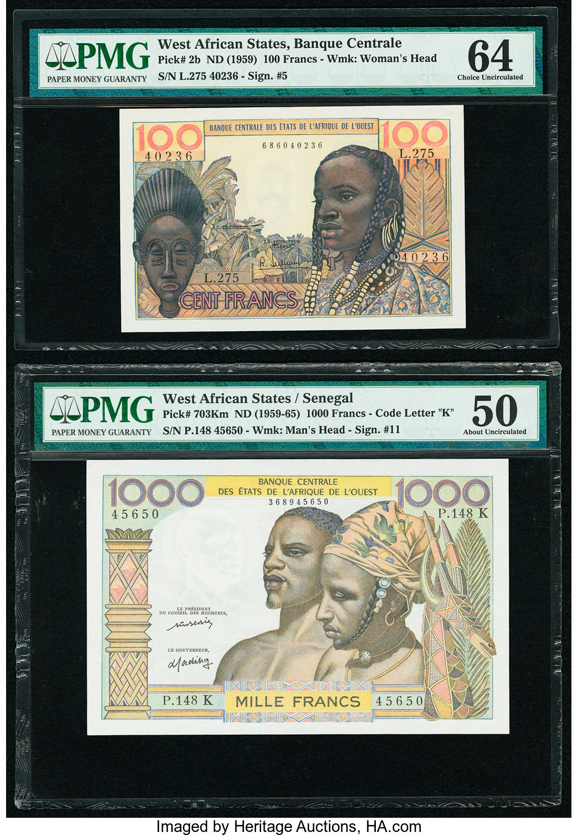 image for: West African States  100 francs (B102a)