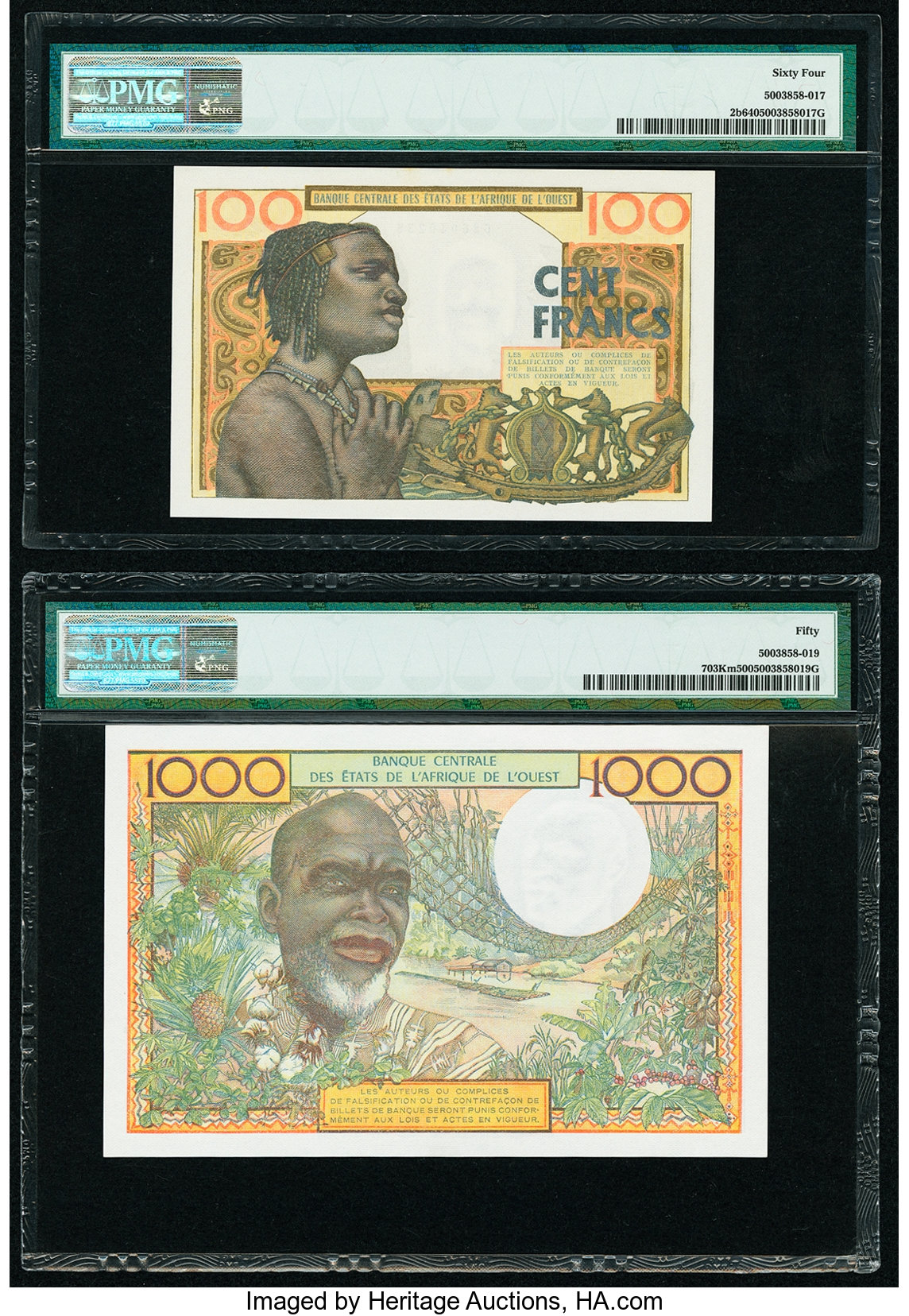 image for: West African States  100 francs (B102a)