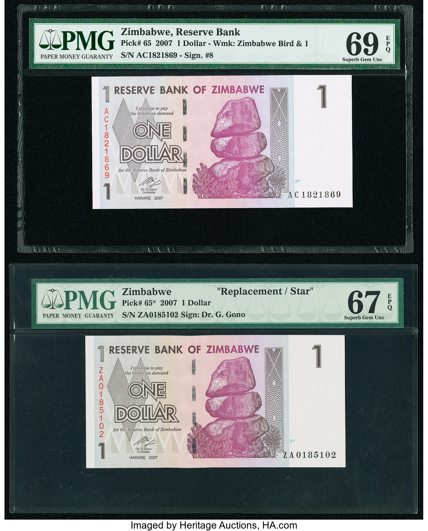image for: Zimbabwe  1,000 dollars (B162a)