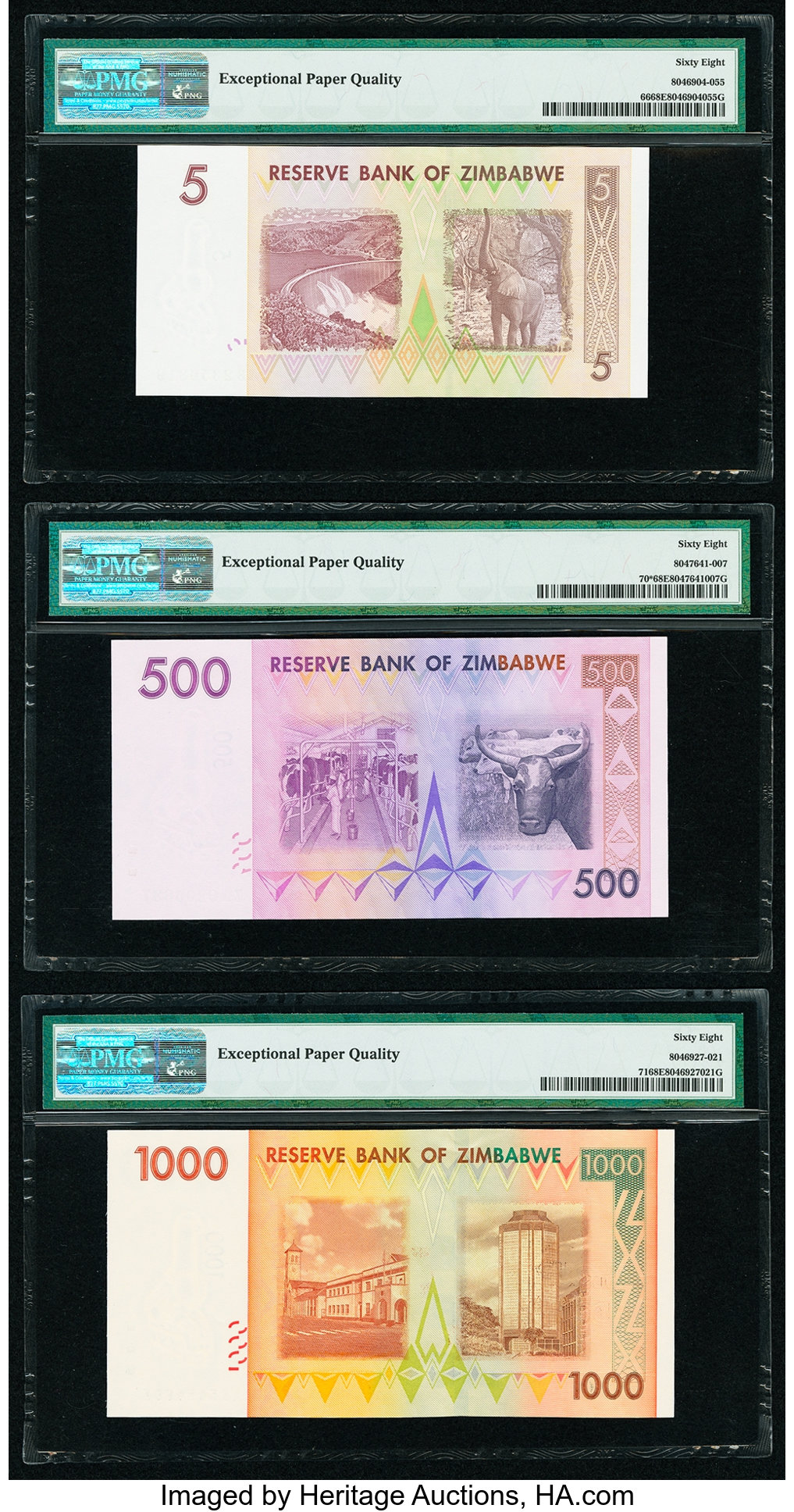 image for: Zimbabwe  1,000 dollars (B162az)
