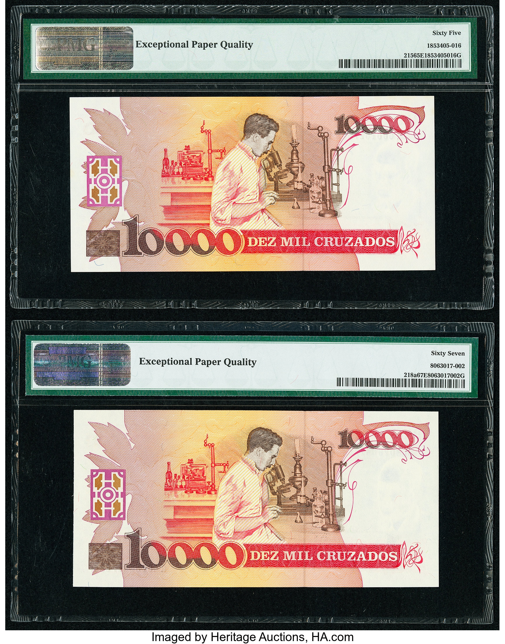 image for: Brazil  10,000 cruzados (B837a)