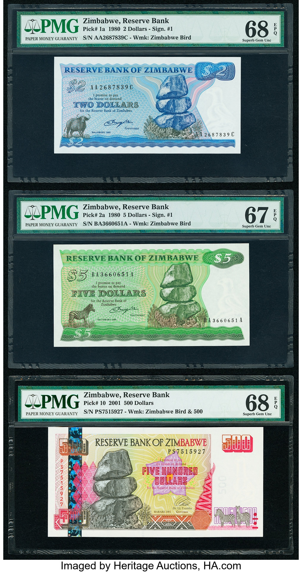 image for: Zimbabwe  2 dollars (B101bz)