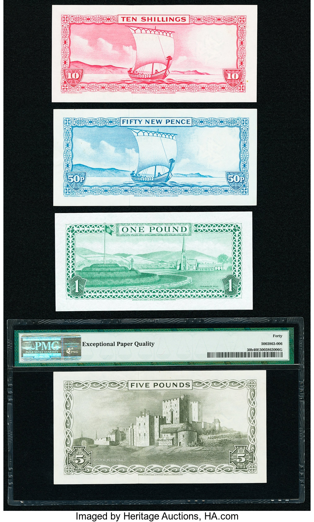 image for: Isle of Man  5 pounds (B107as)
