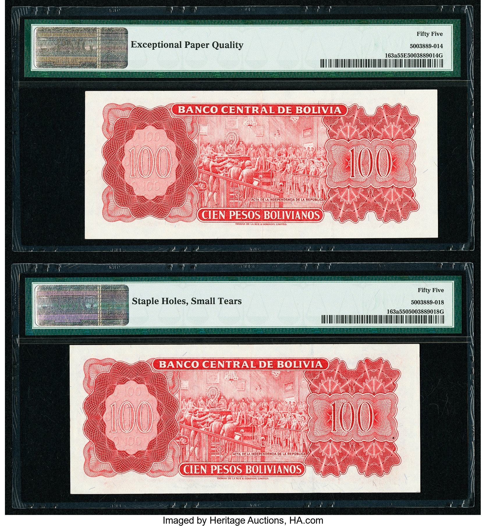 image for: Bolivia  100 pesos bolivianos(B350es2)