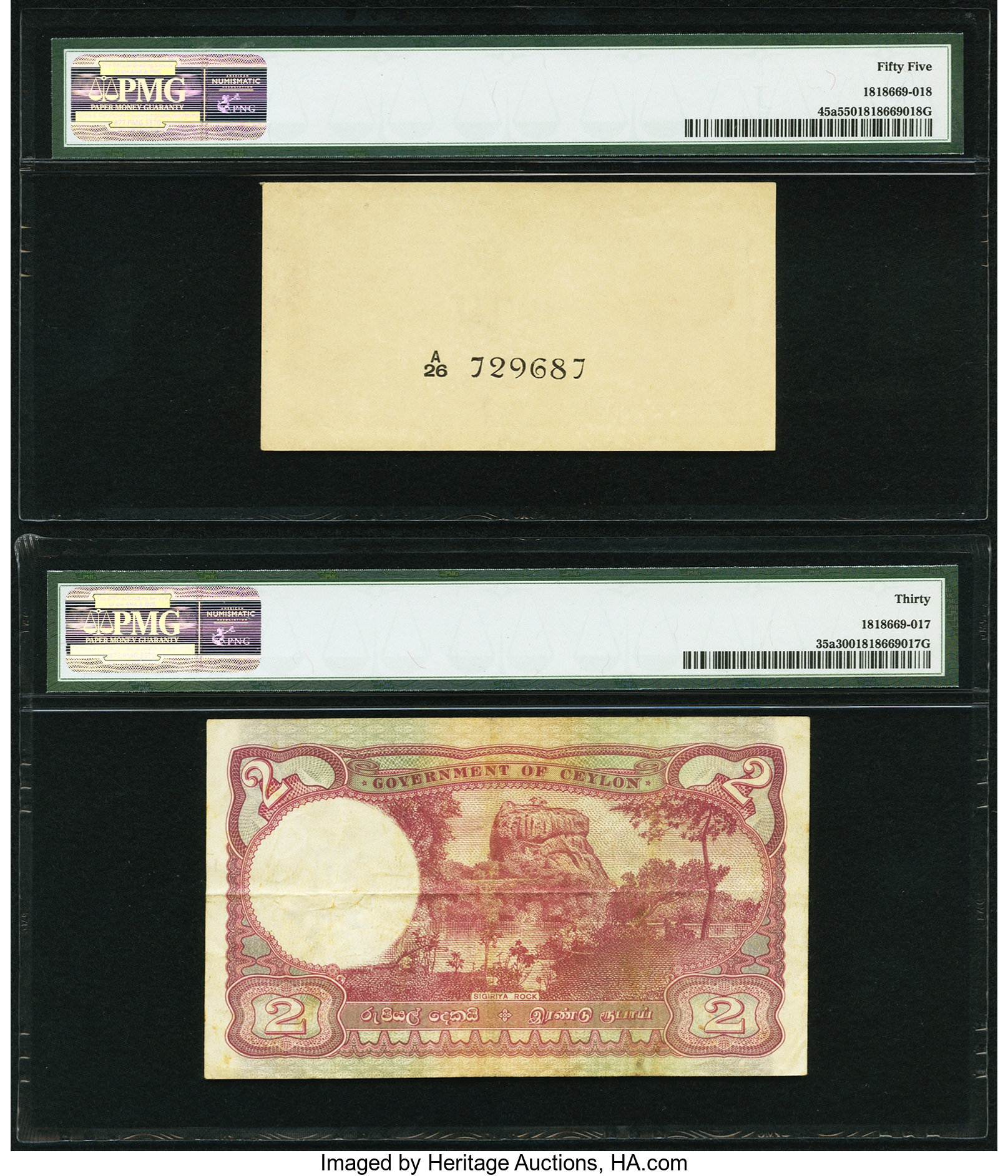 image for: Ceylon  50 cents (B239d)