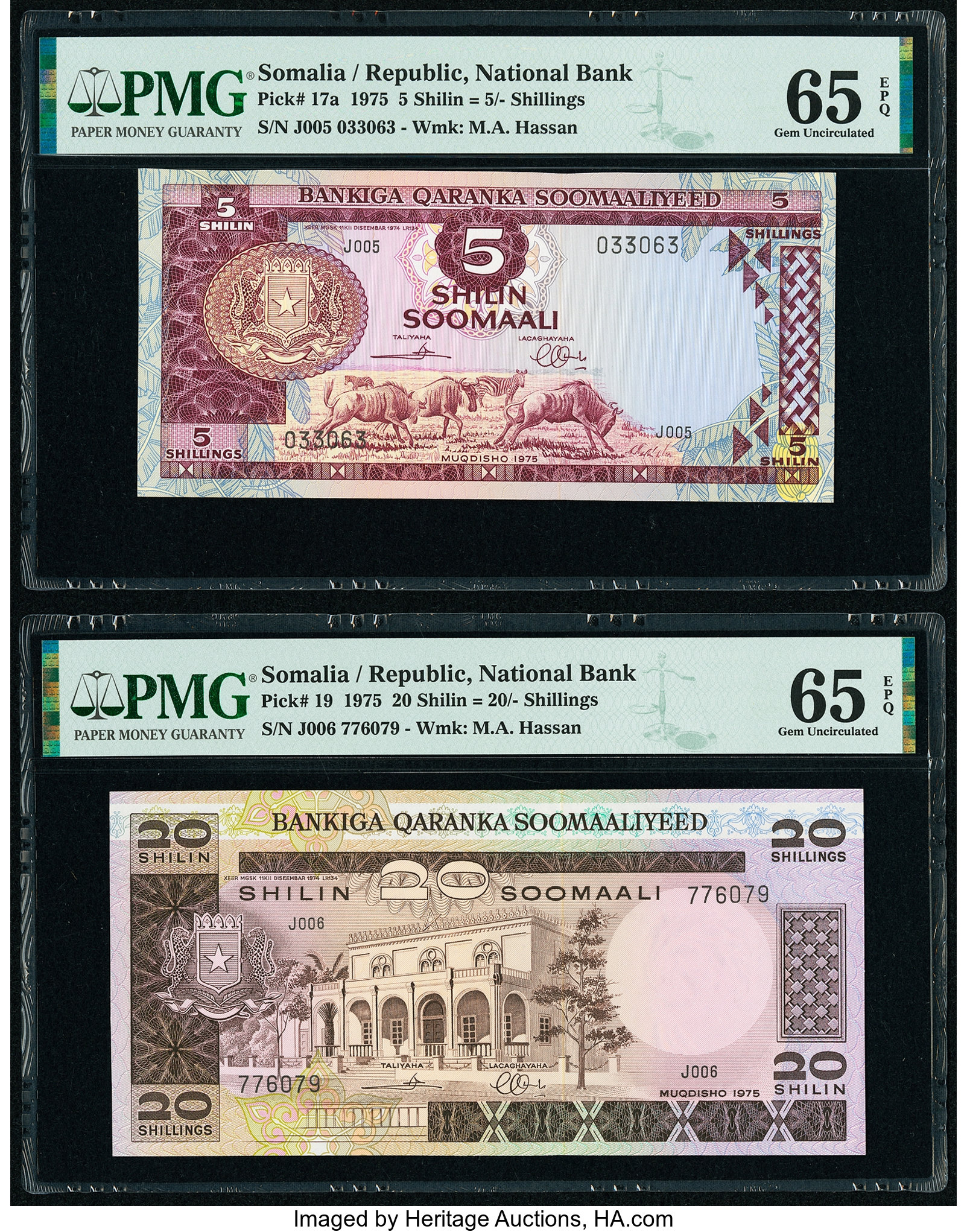 image for: Somalia  5 shillings (B201az)