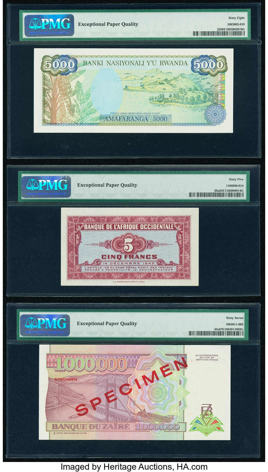 image for: French West Africa  5 francs(B115b)