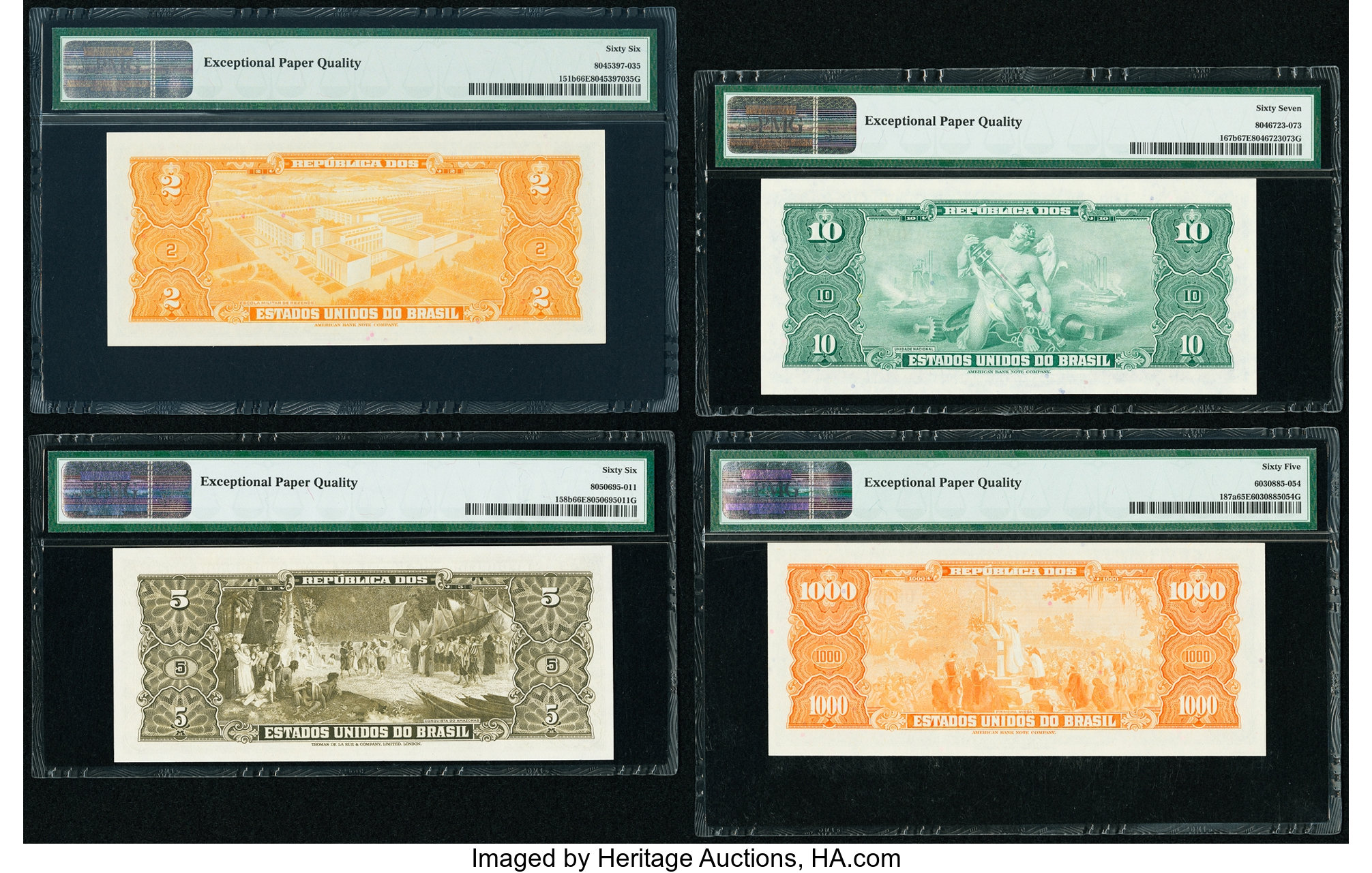 image for: Brazil  1 cruzeiro novo on 1,000 cruzeiros (B807b)
