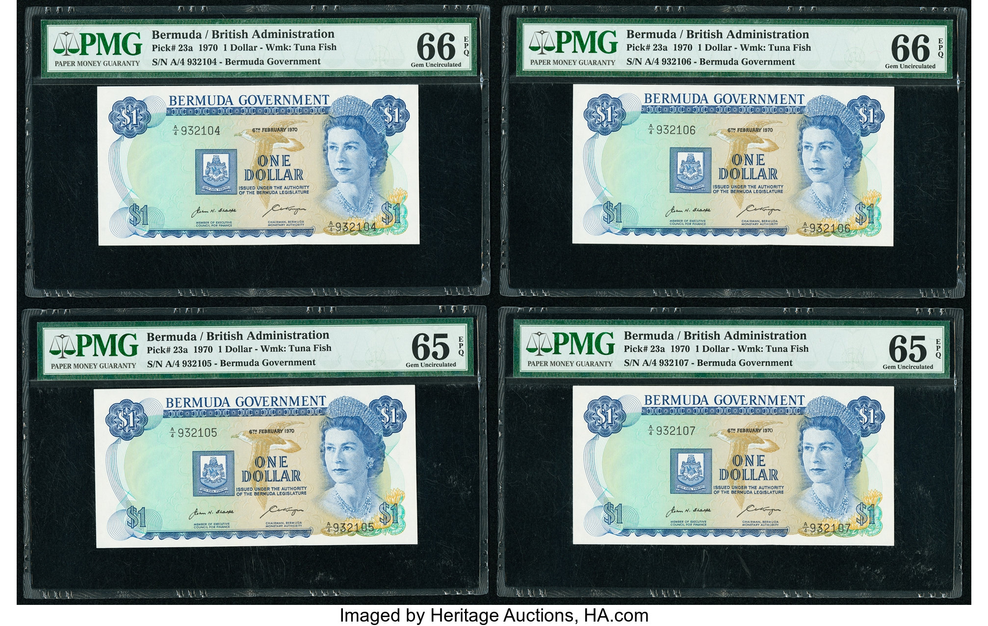 image for: Bermuda  1 dollar (B124a)