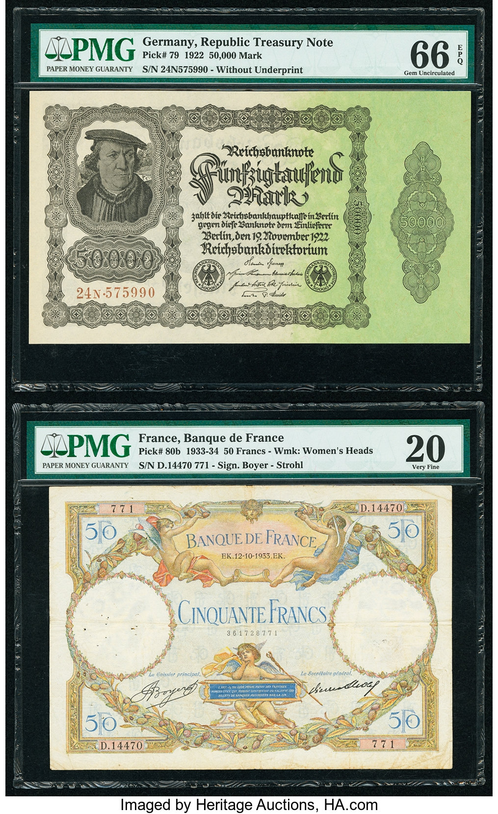 image for: Germany  50,000 mark (B240as)
