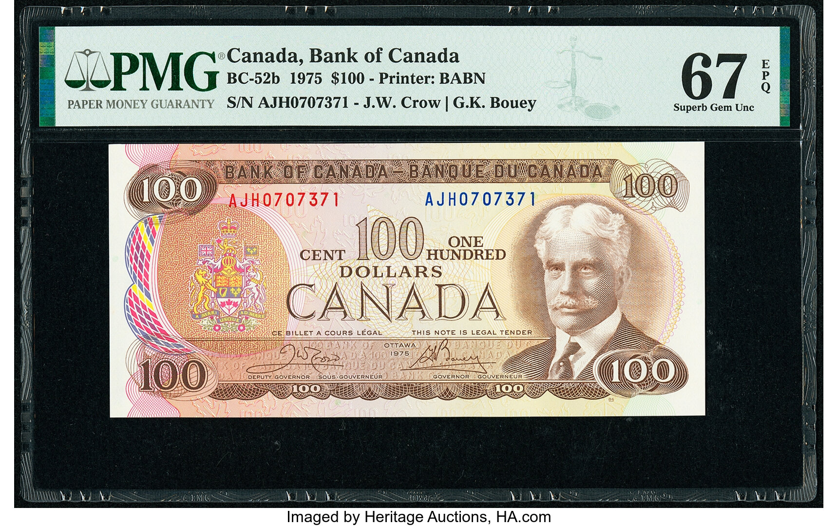 image for: Canada  100 dollars (B354a)