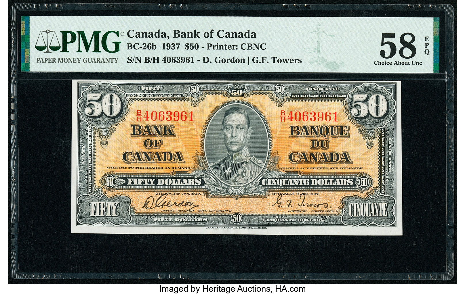 image for: Canada  50 dollars (B326a)