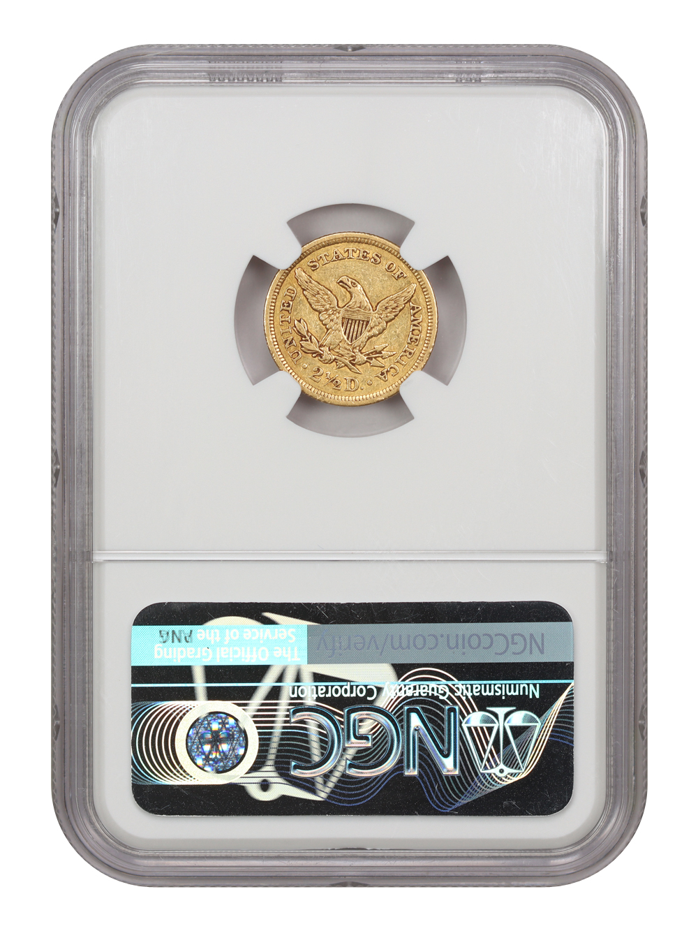 image for: 1842 $2 1/2 NGC AU53