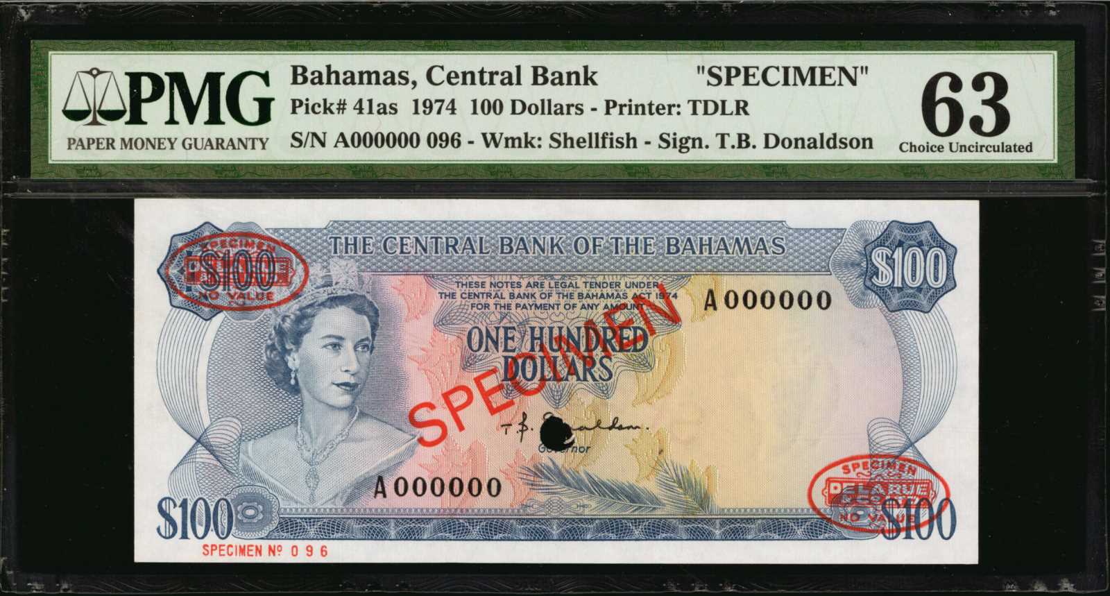 image for: Bahamas  5 dollars (B302az)