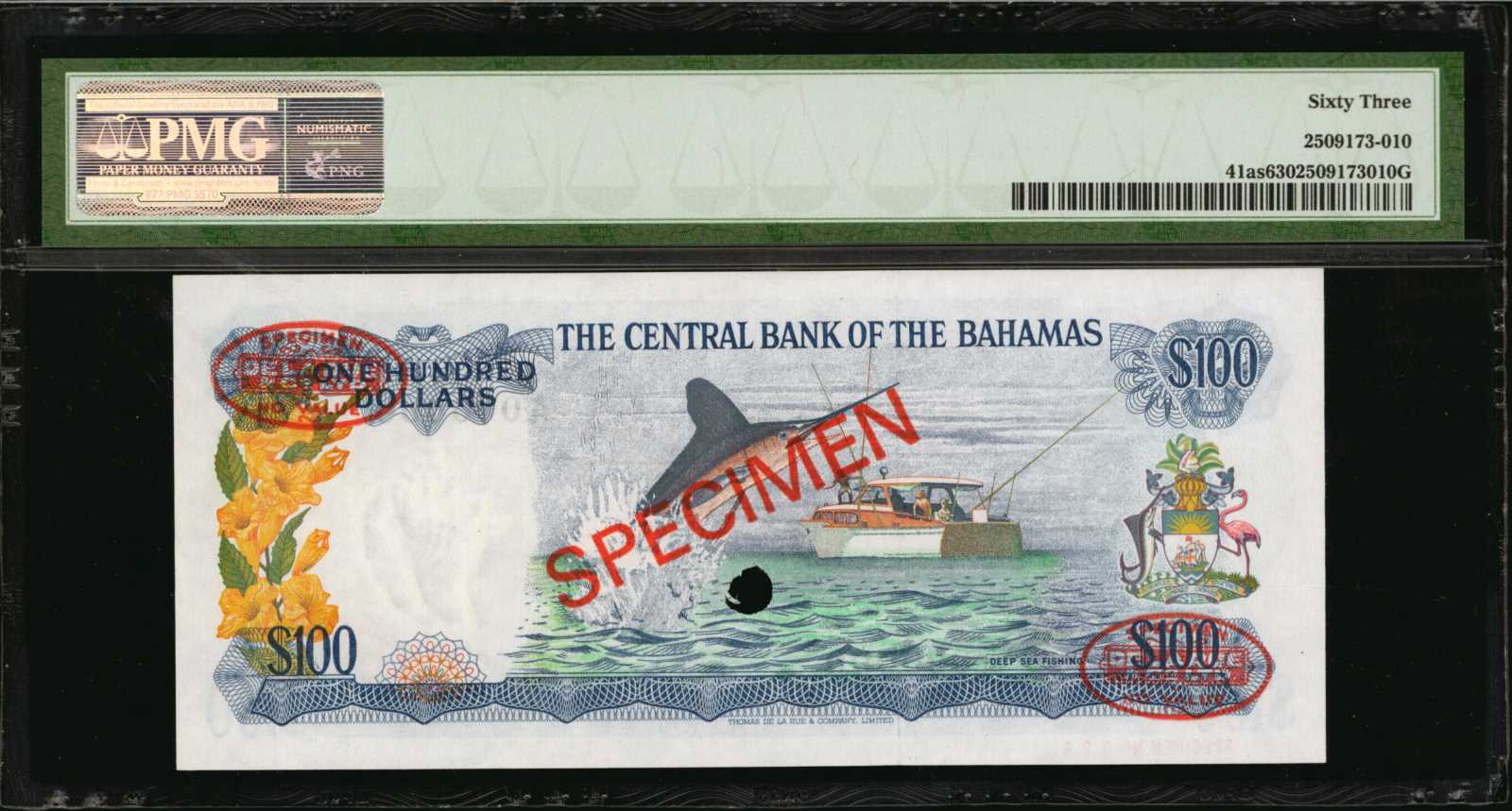 image for: Bahamas  5 dollars (B302az)
