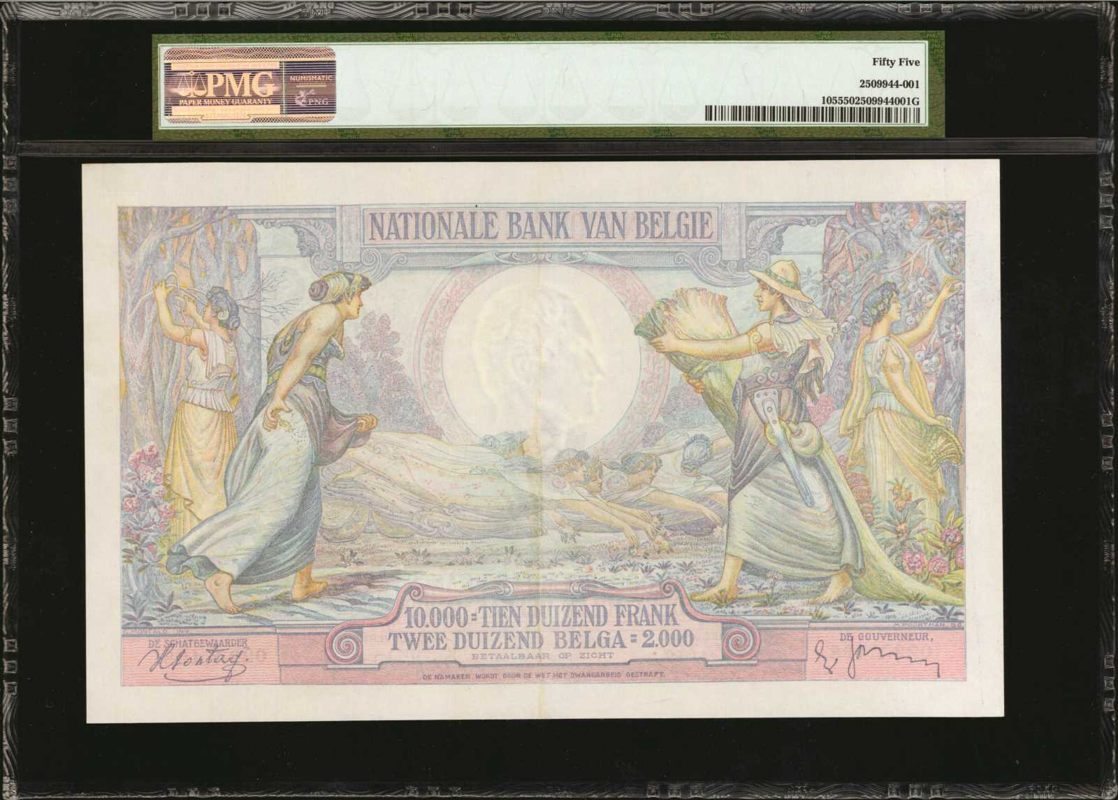 image for: Belgium  10,000 francs / 2,000 belgas (B568as)