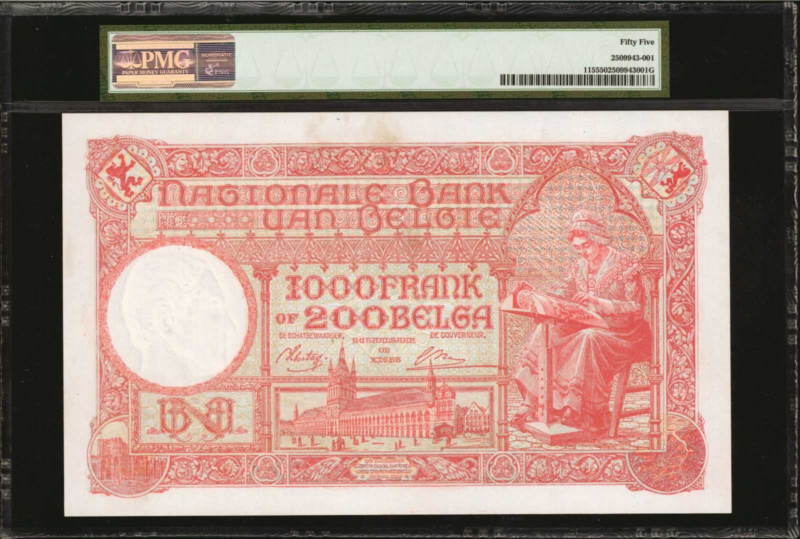 image for: Belgium  1,000 francs / 200 belgas (B567a)