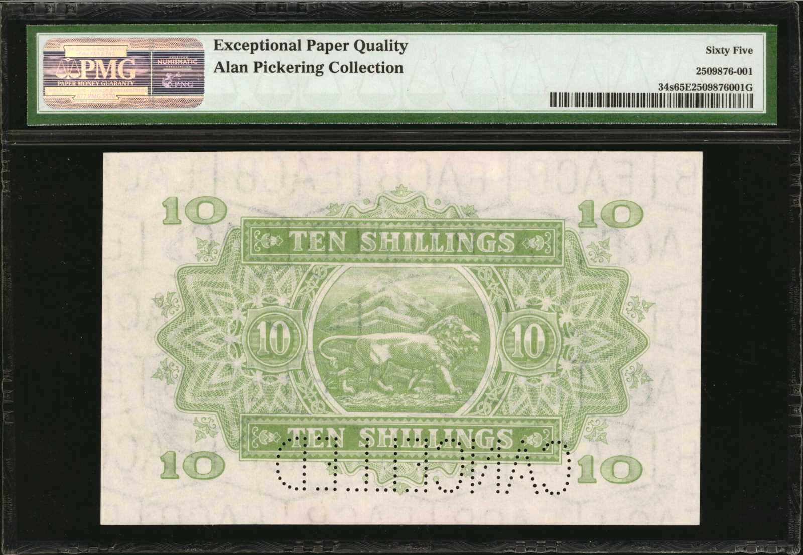 image for: East Africa  10 shillings(B224d)
