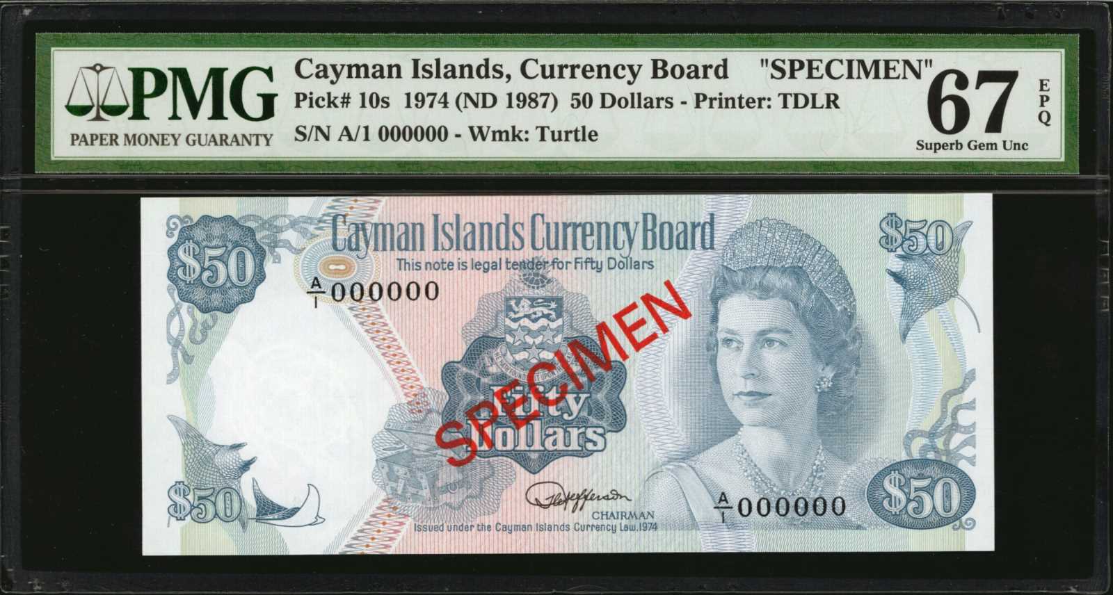 image for: Cayman Islands  5 dollars (B106as1)