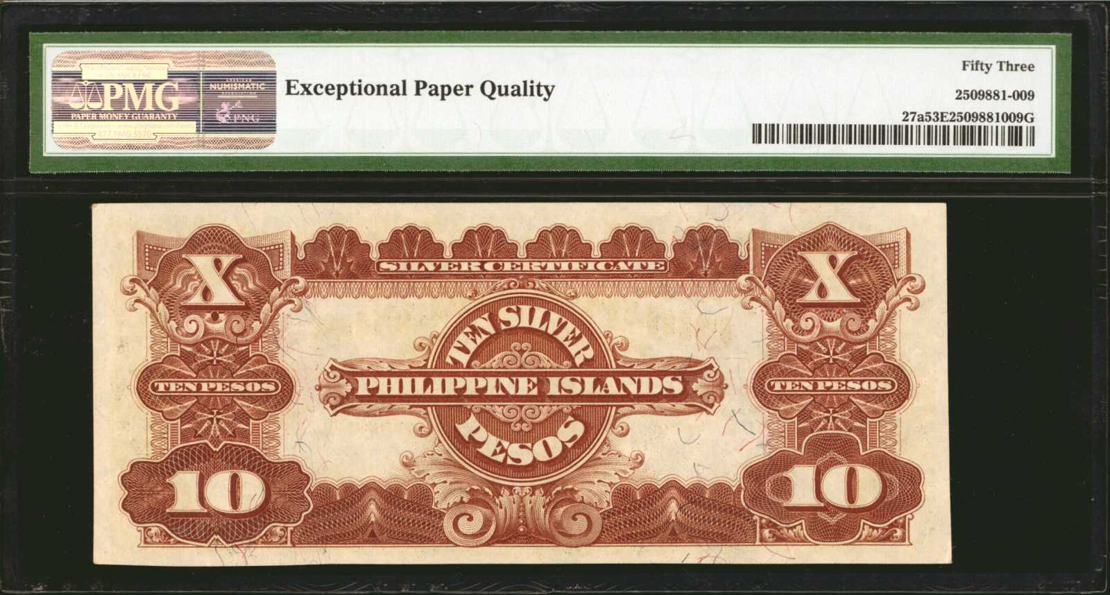 image for: Philippines  10 silver pesos (B503b)