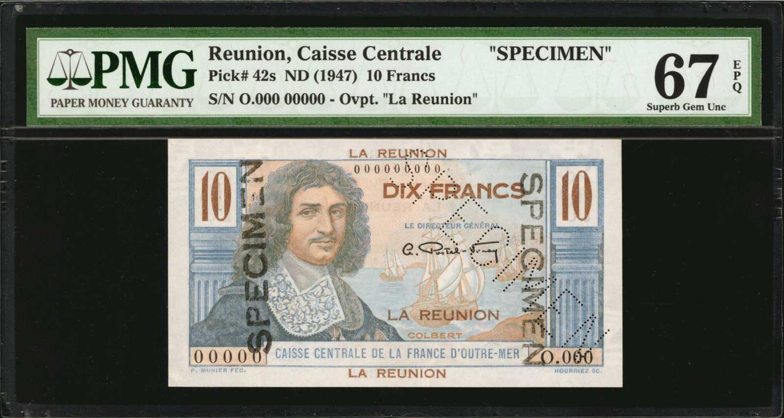  Diagonal SPECIMEN perf; all-zero s/n 