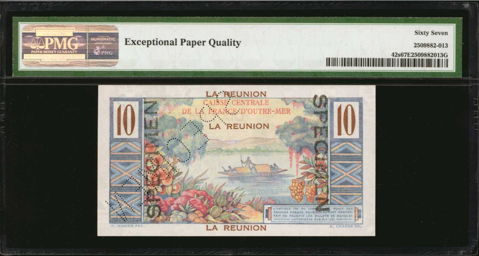 image for: Reunion  100 francs(B408as2)