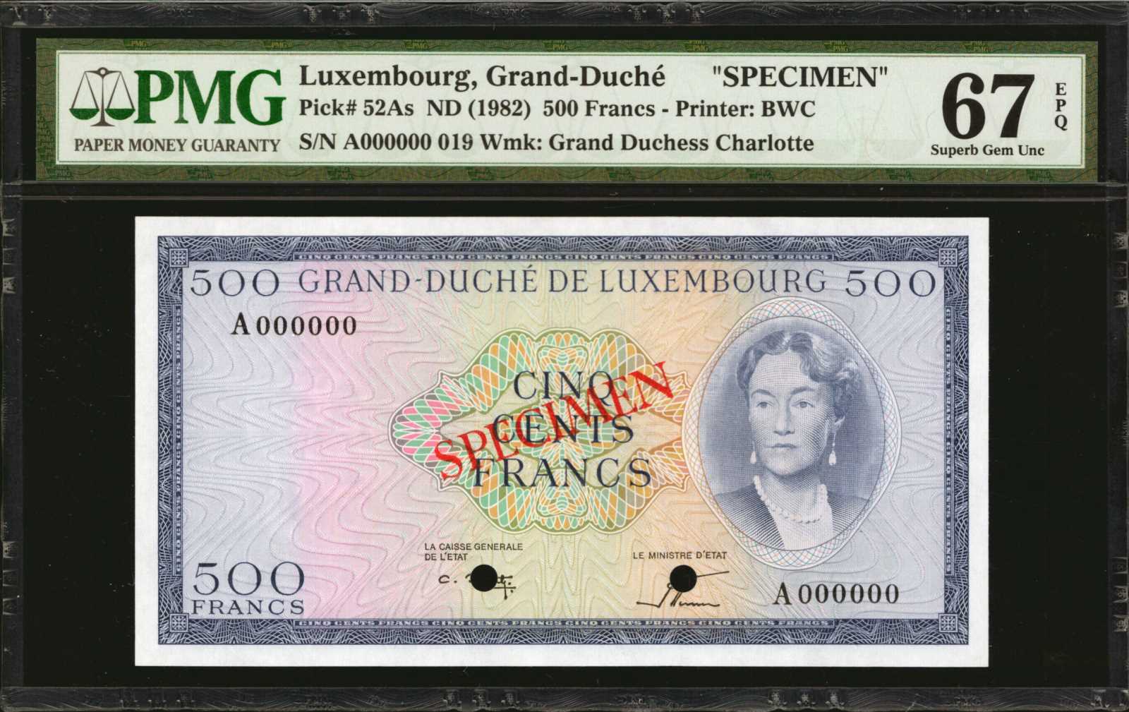 image for: Luxembourg  1,000 francs(B337ap1)