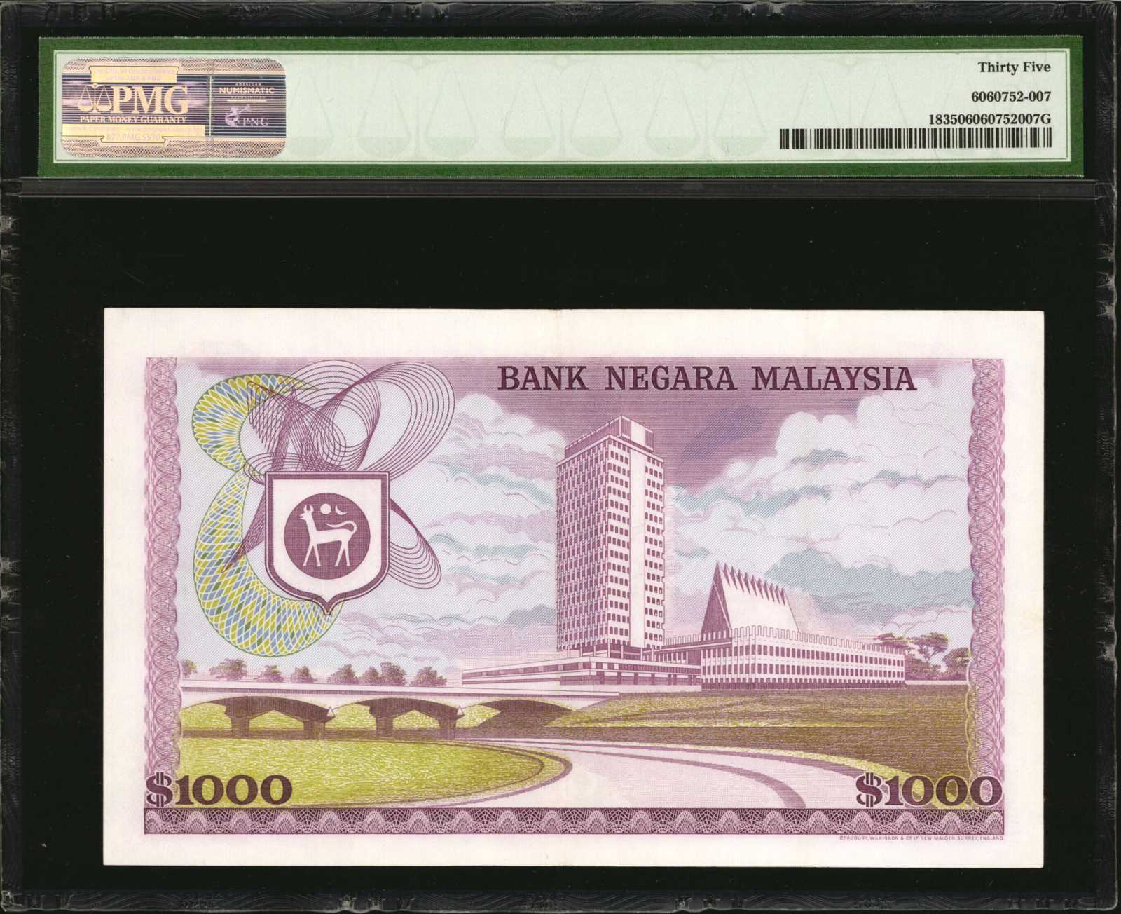 image for: Malaysia  1,000 ringgit (B118a)