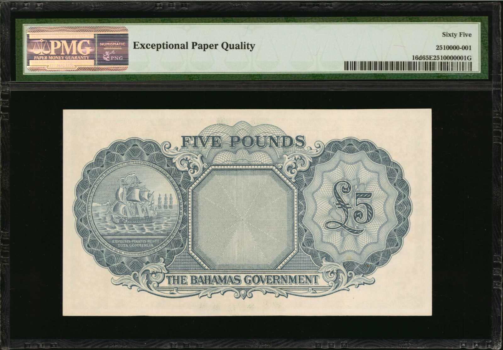 image for: Bahamas  5 pounds(B115a)
