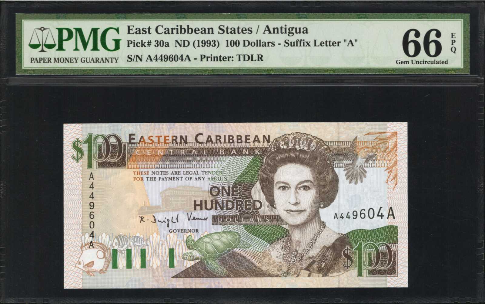 image for: East Caribbean States  100 dollars (B214l)