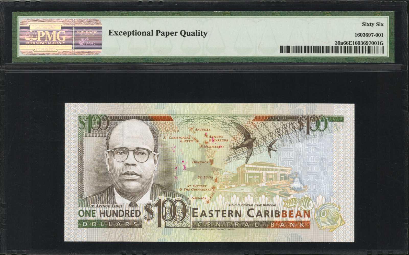 image for: East Caribbean States  100 dollars (B214l)