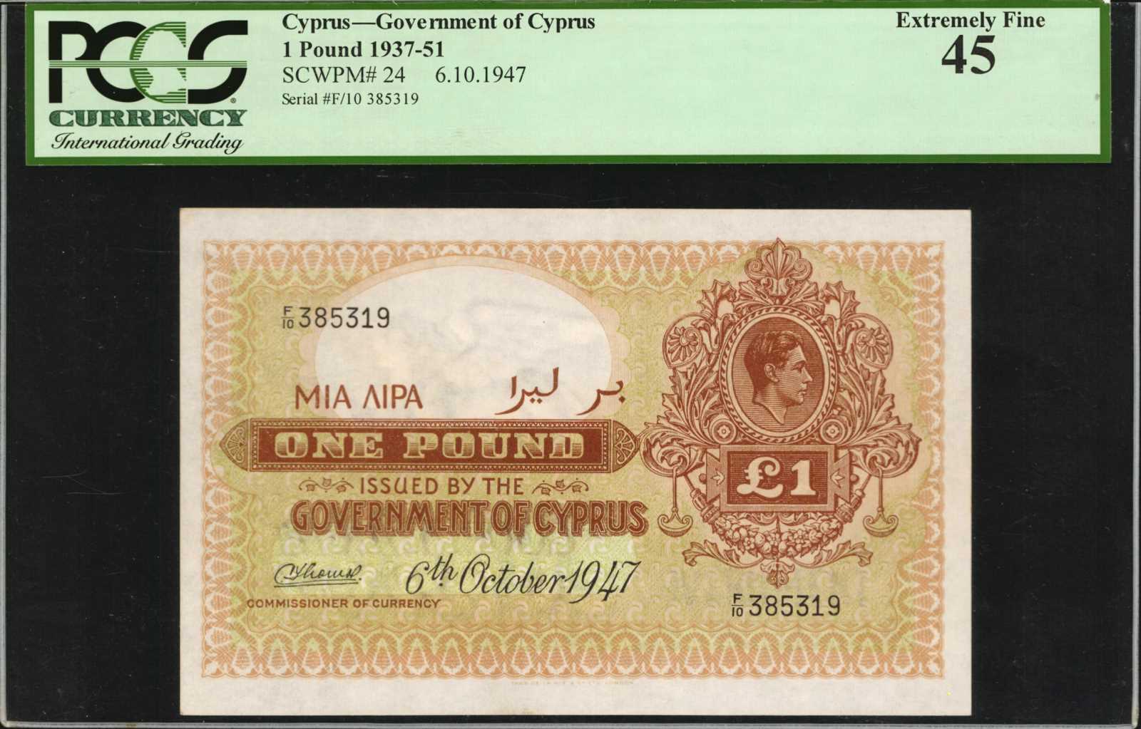image for: Cyprus  1 pound (B124ns)