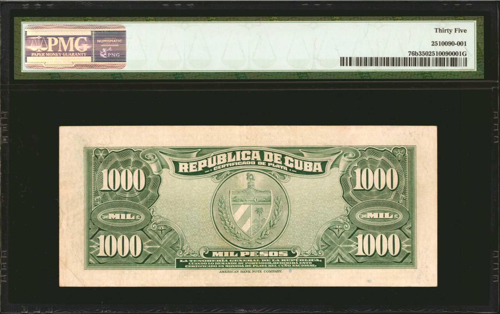 image for: Cuba  1,000 pesos(B408cs)