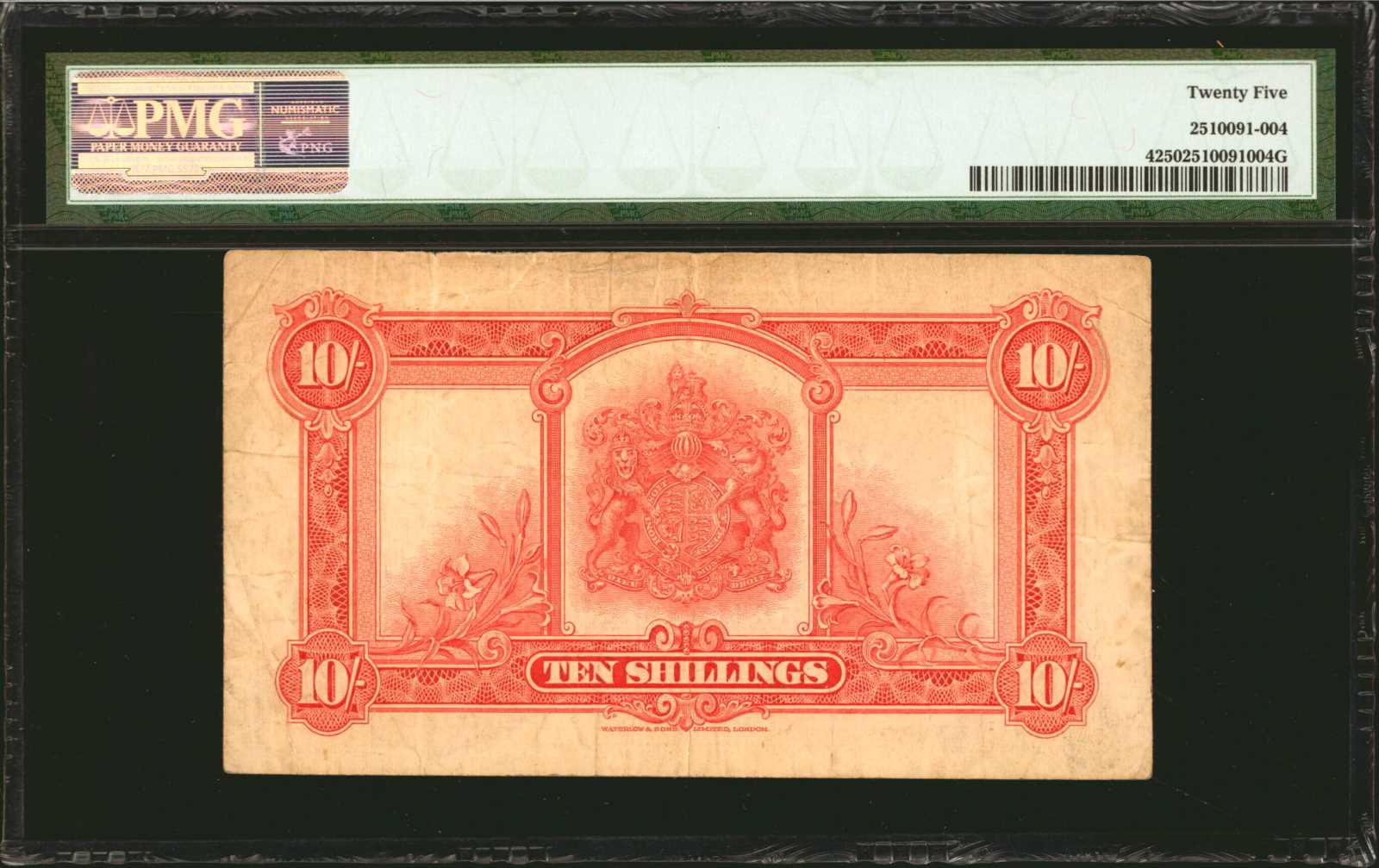 image for: Bermuda  10 shillings(B104a)