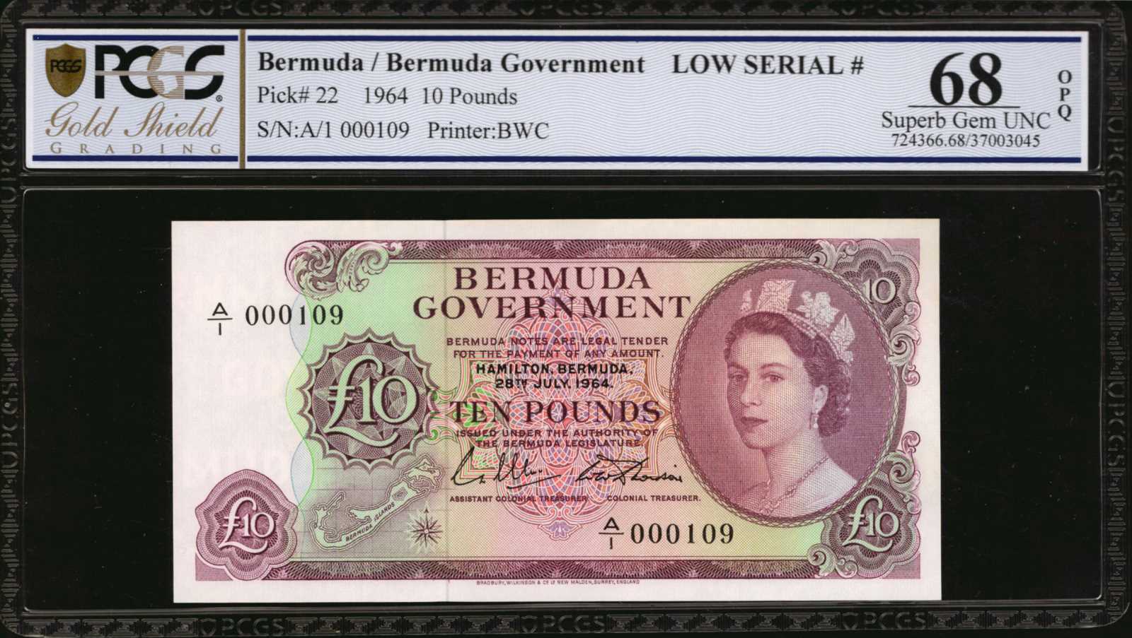 image for: Bermuda  10 pounds (B123a)