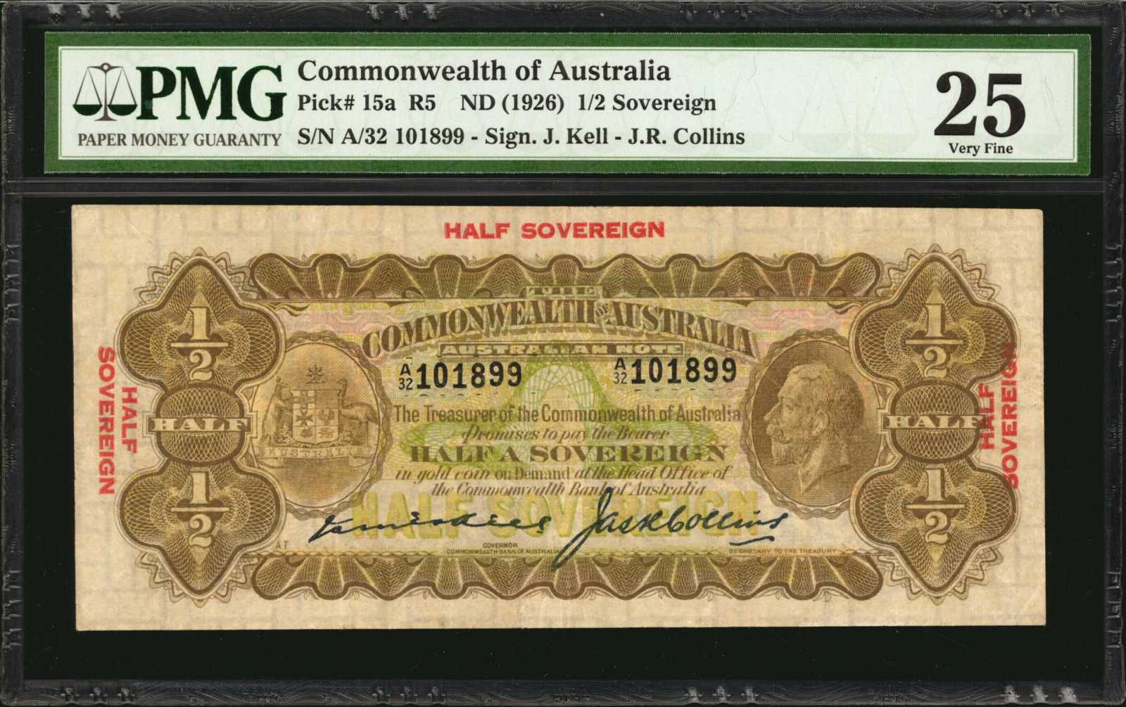 image for: Australia  1/2 sovereign(B120a)