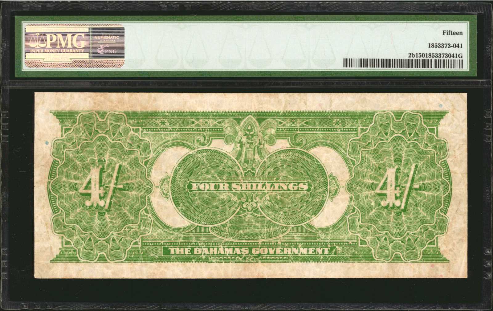 image for: Bahamas  4 shillings(B102b)