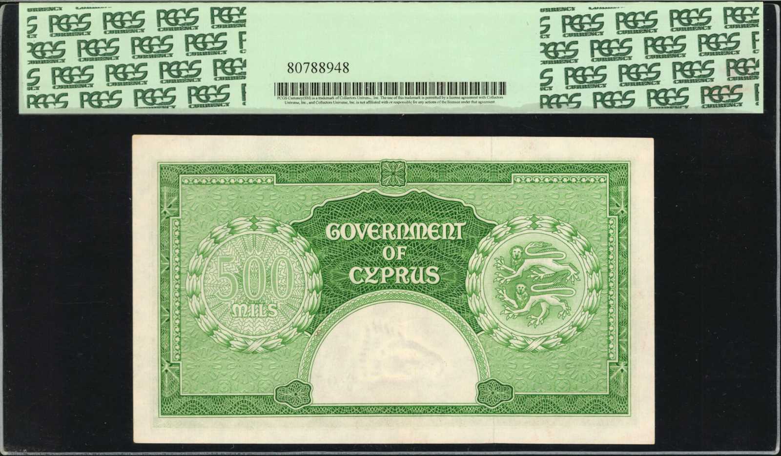 image for: Cyprus  500 mils (B134as1)