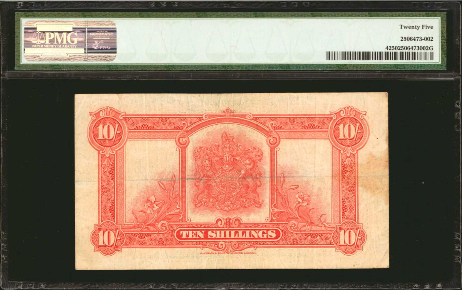 image for: Bermuda  10 shillings(B104a)