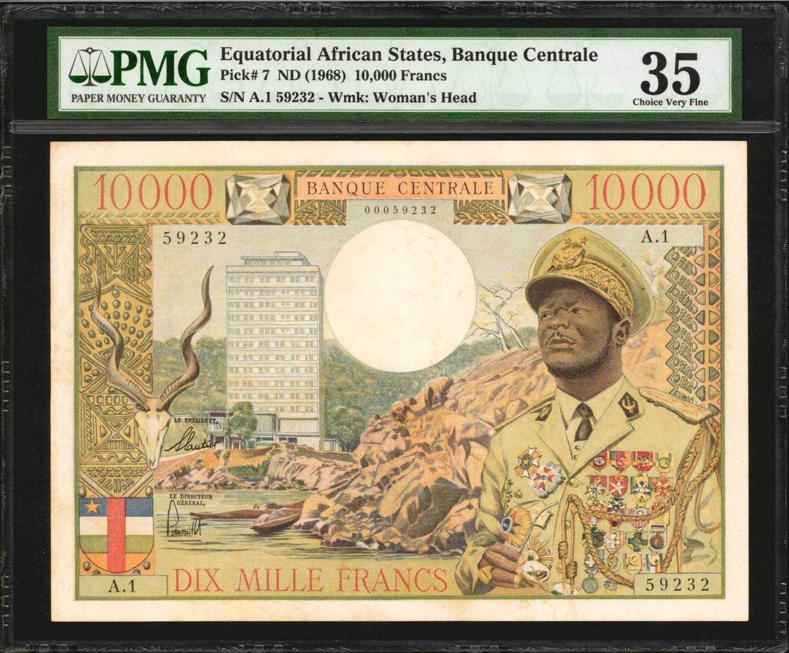 image for: Equatorial African States  10,000 francs(B205as1)