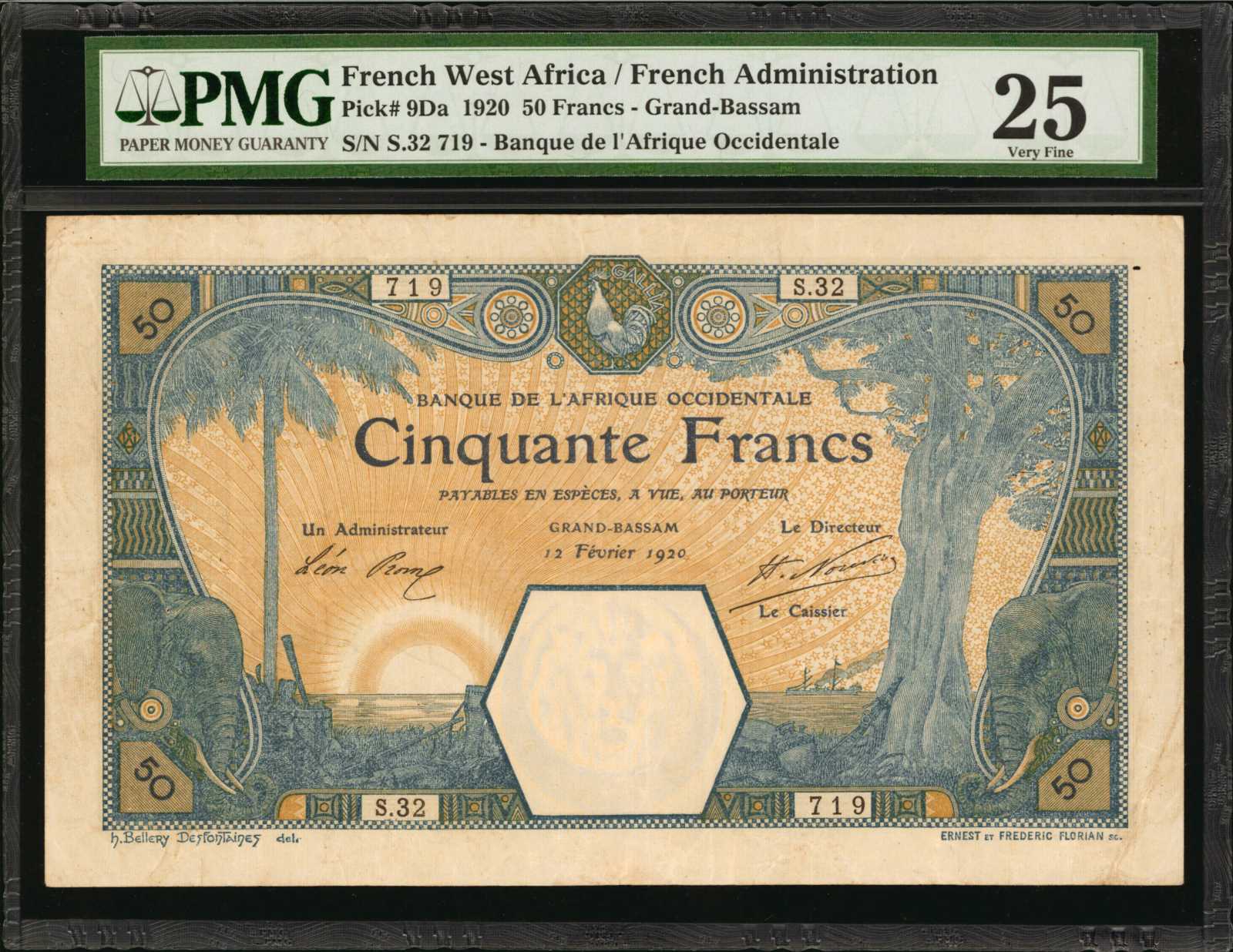 image for: French West Africa  50 francs (B103Dd)