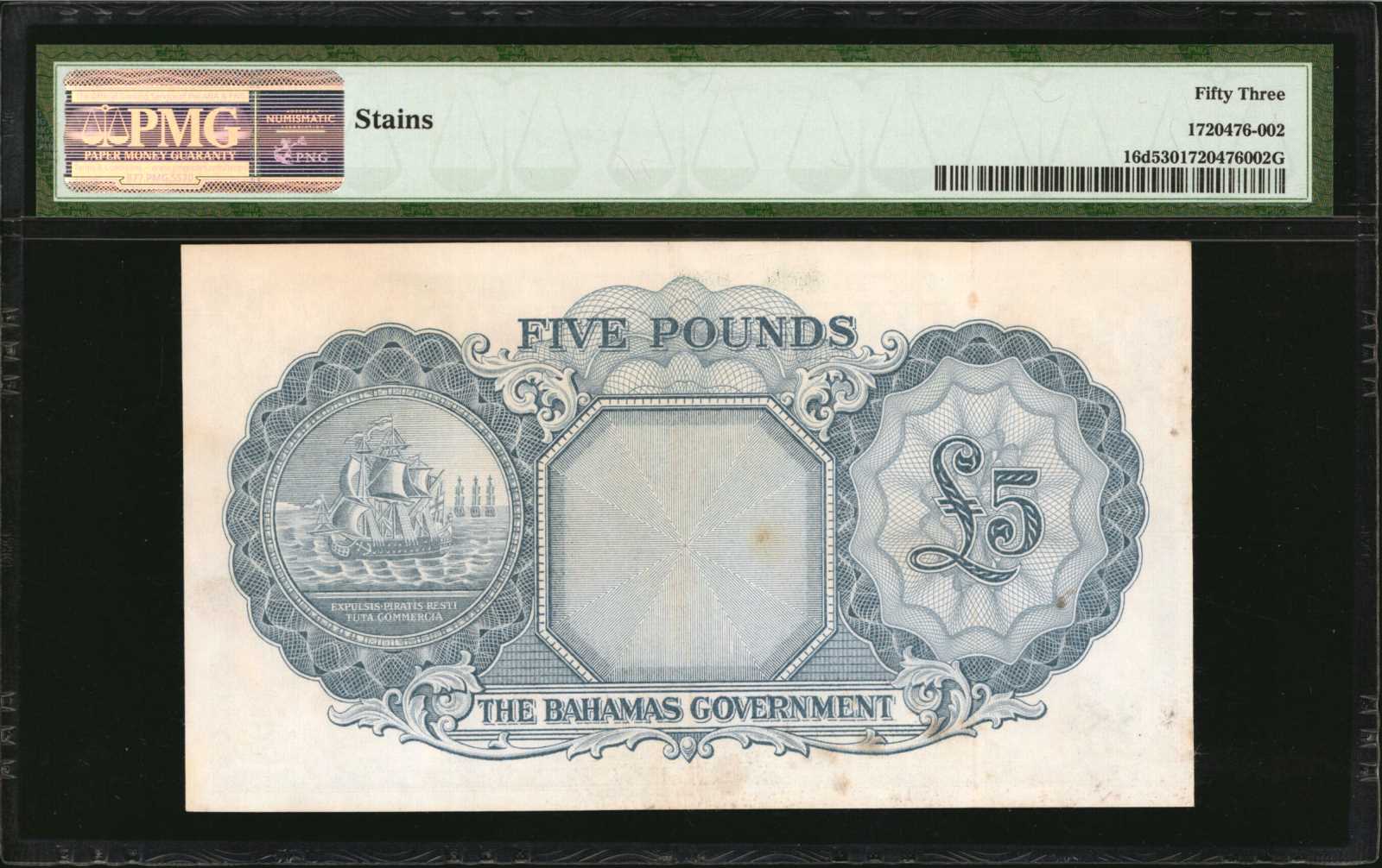 image for: Bahamas  5 pounds(B115d)