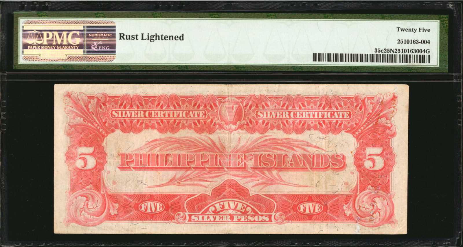 image for: Philippines  5 silver pesos (B512c)