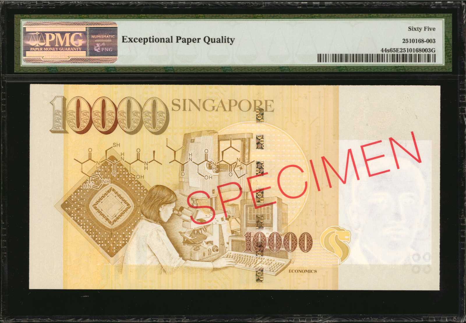image for: Singapore  10,000 dollars (B138a)