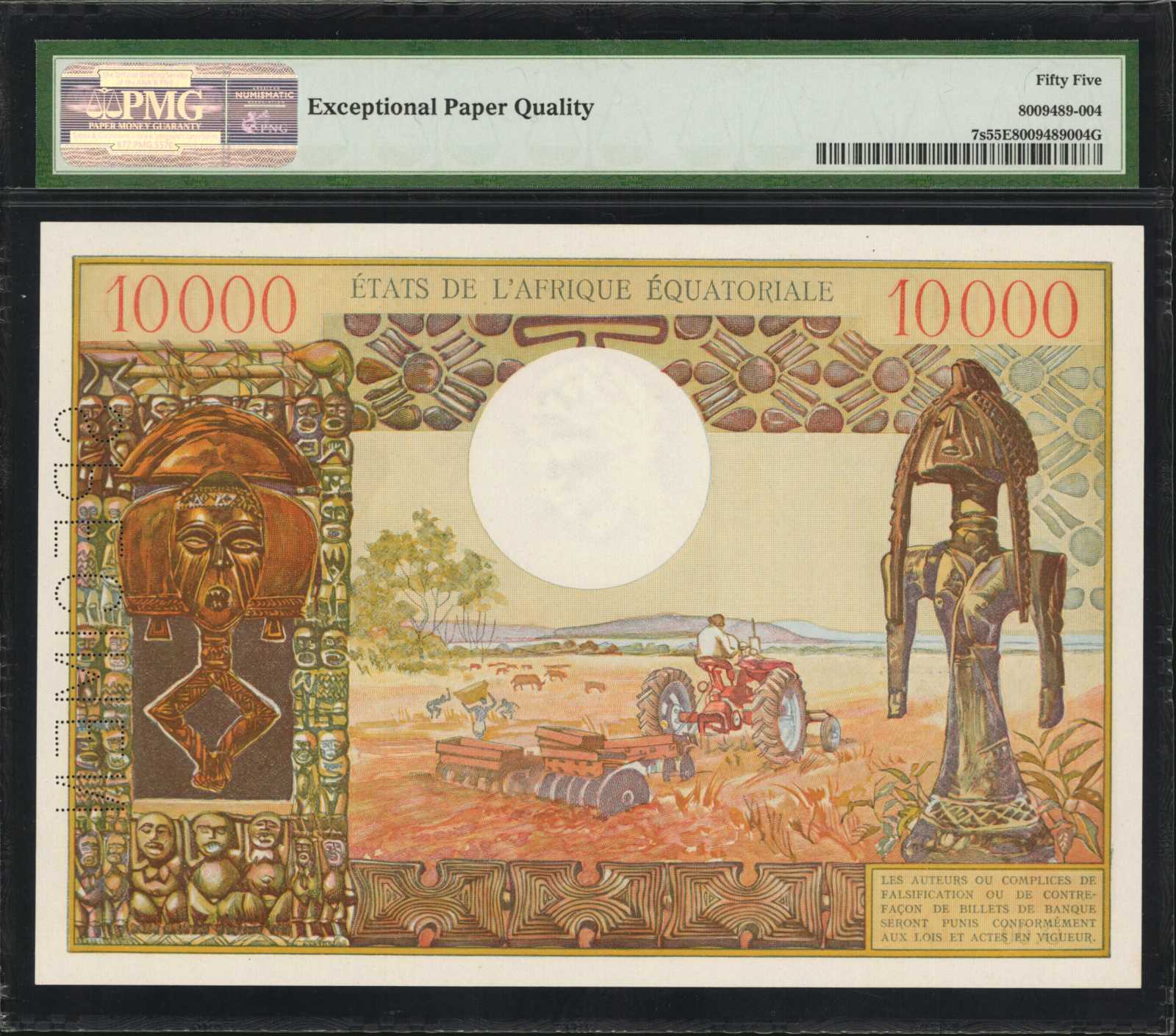 image for: Equatorial African States  10,000 francs(B205as1)