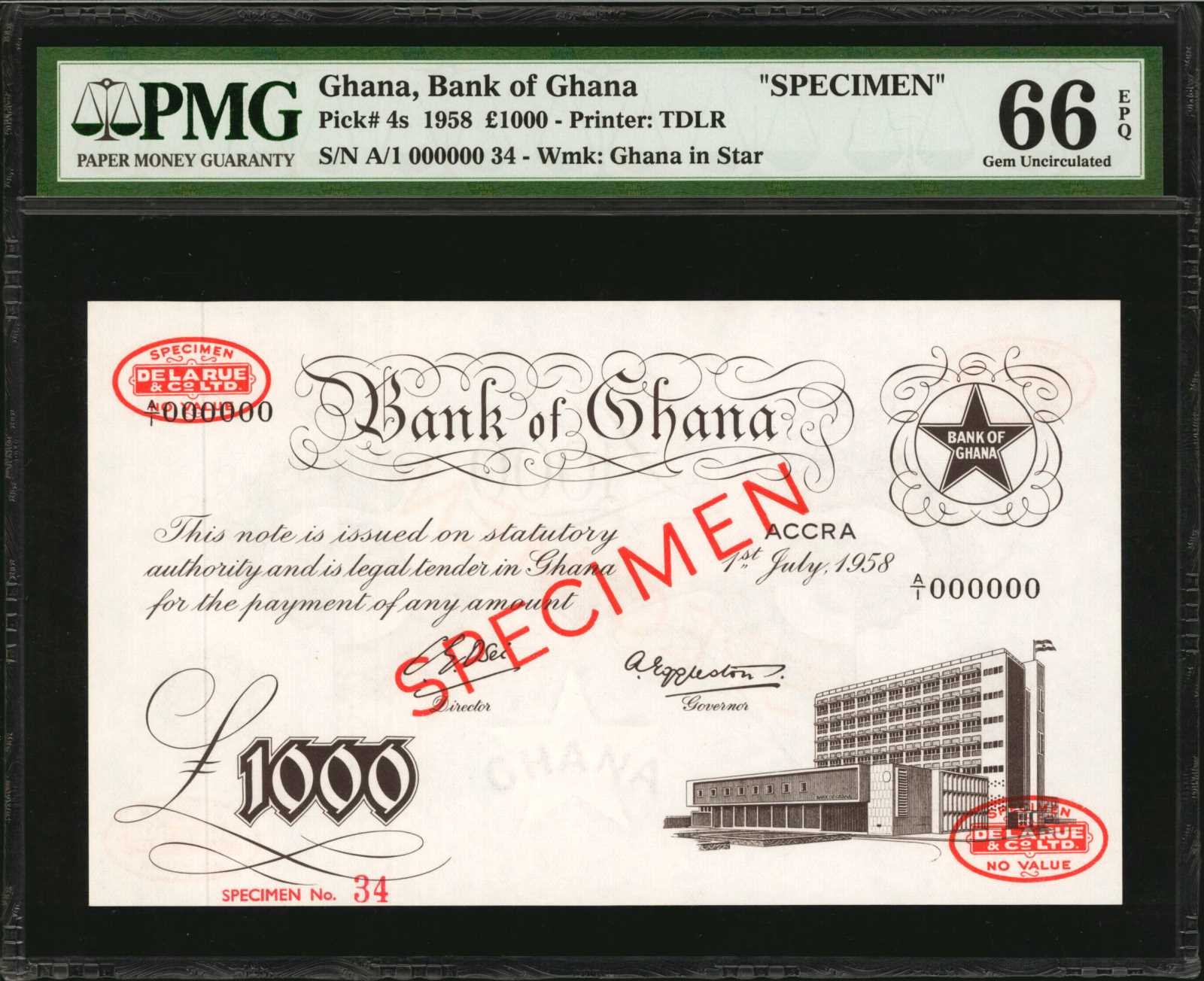 image for: Ghana  1,000 pounds (B104a)