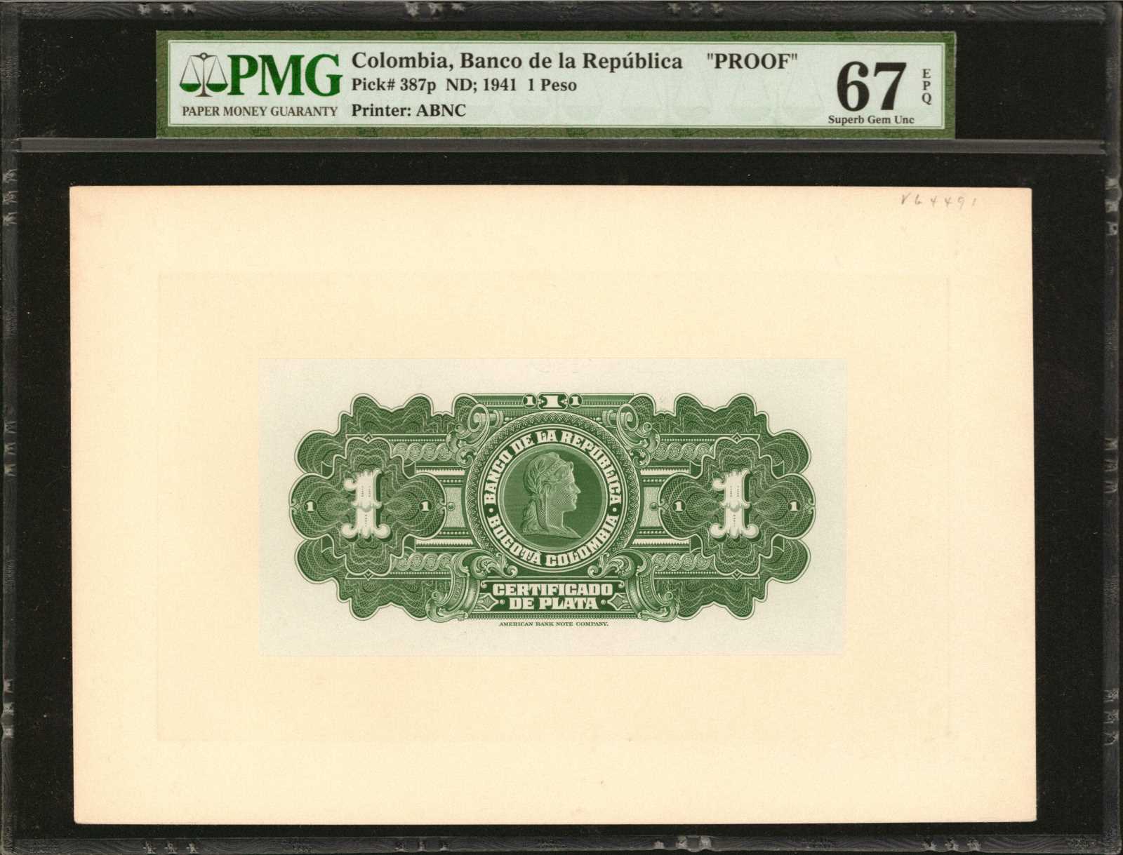 image for: Colombia  1 peso plata(B935ap)