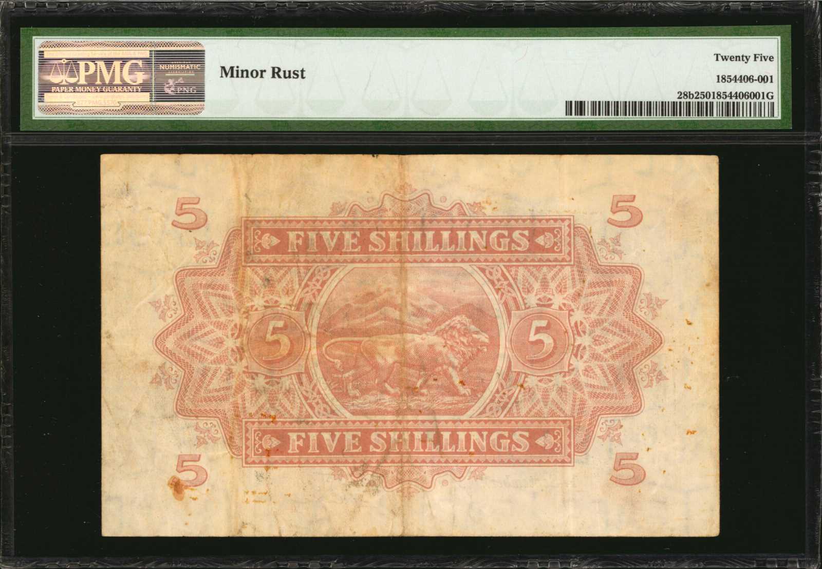 image for: East Africa  5 shillings(B217b)
