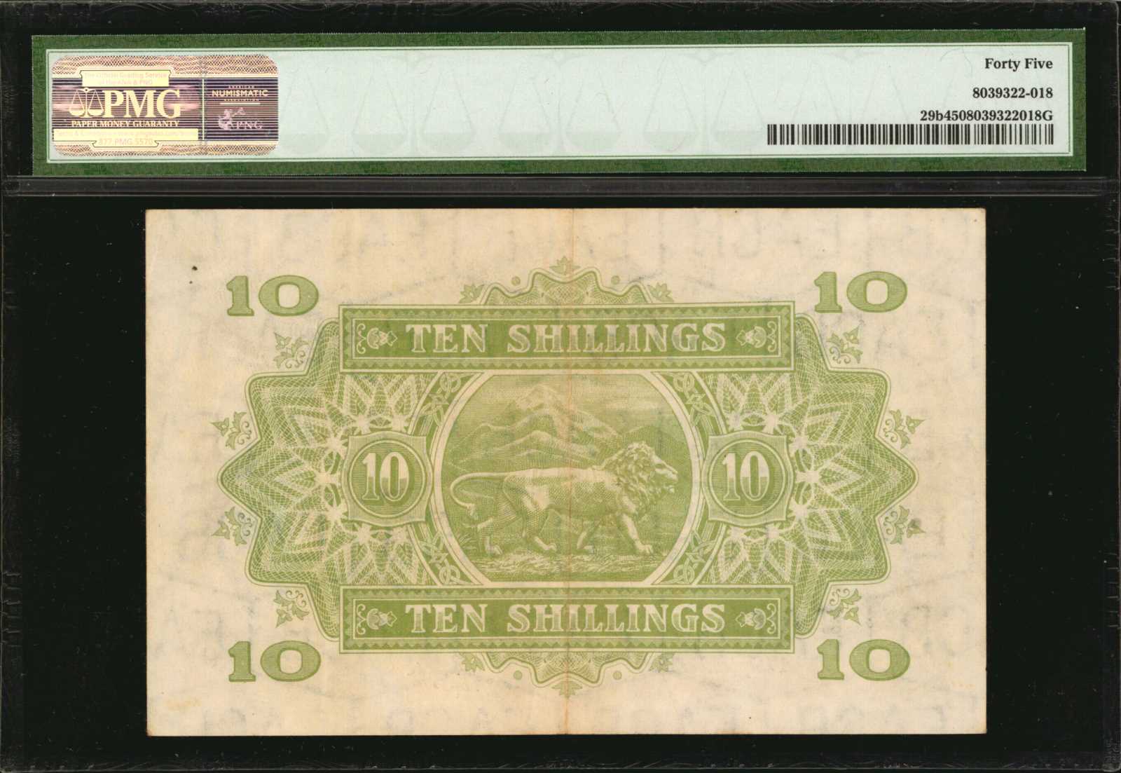 image for: East Africa  10 shillings(B218e)