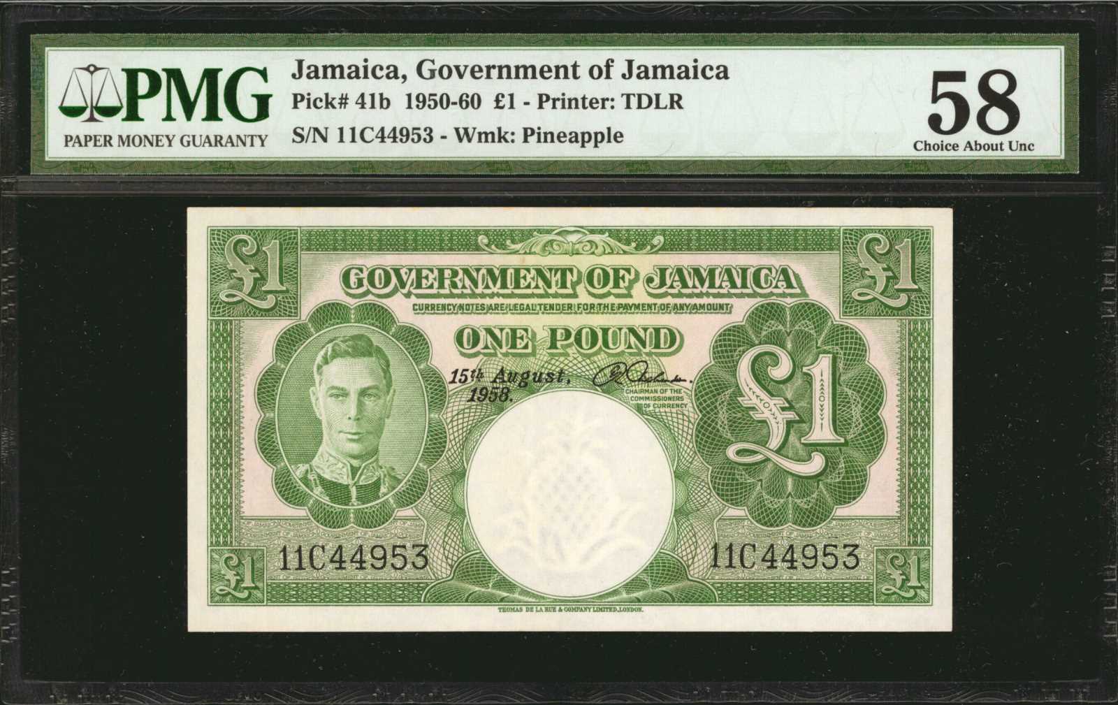 image for: Jamaica  1 pound (B110k)